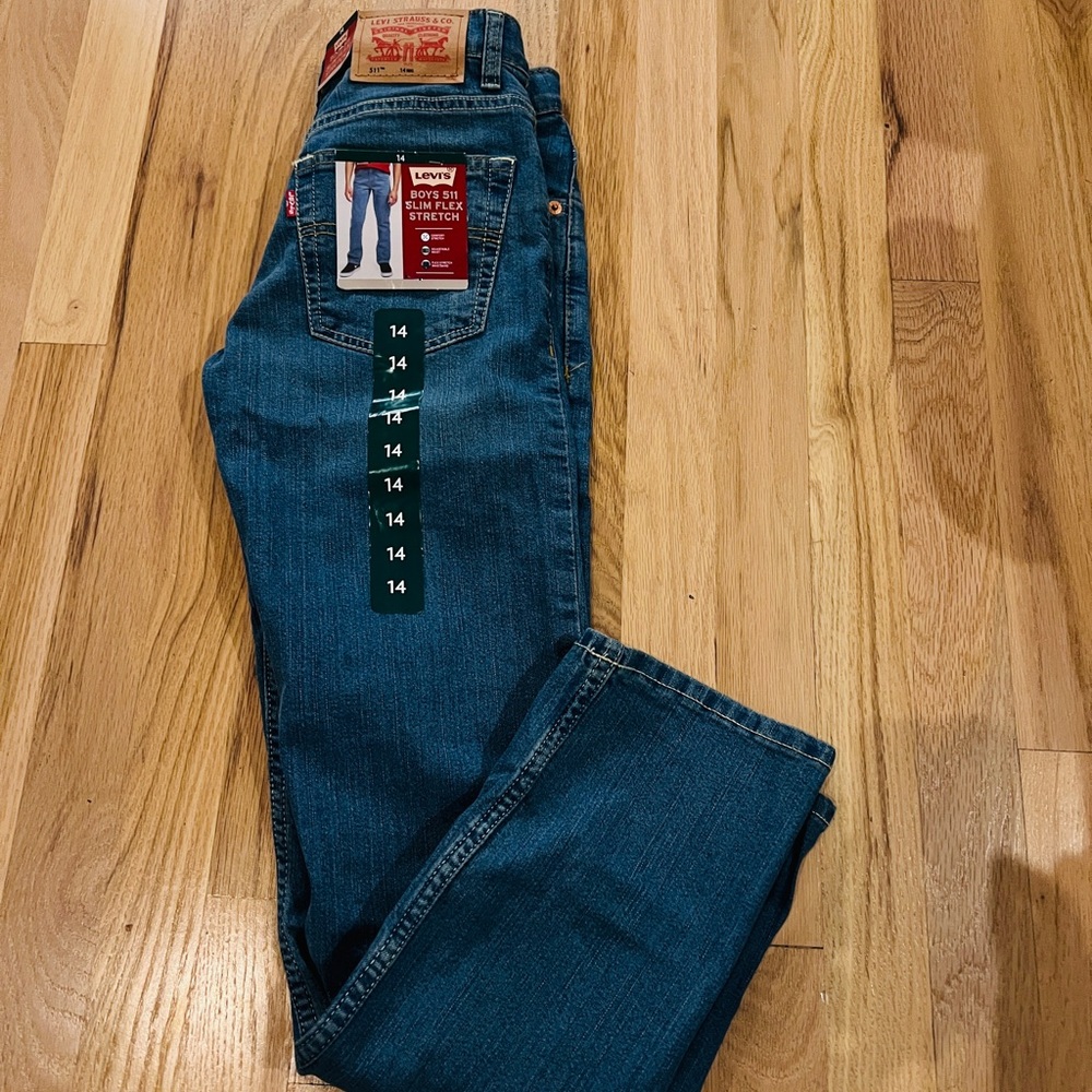 Levi's Boys 511 Slim Fit Stretch Jeans - Blue